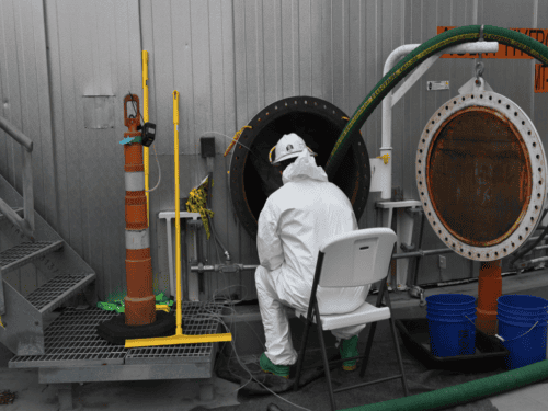 Former Chemical Weapons Tank Cleaning