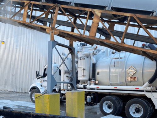 Hopper Pit And Conveyer Aggregate Vacuuming